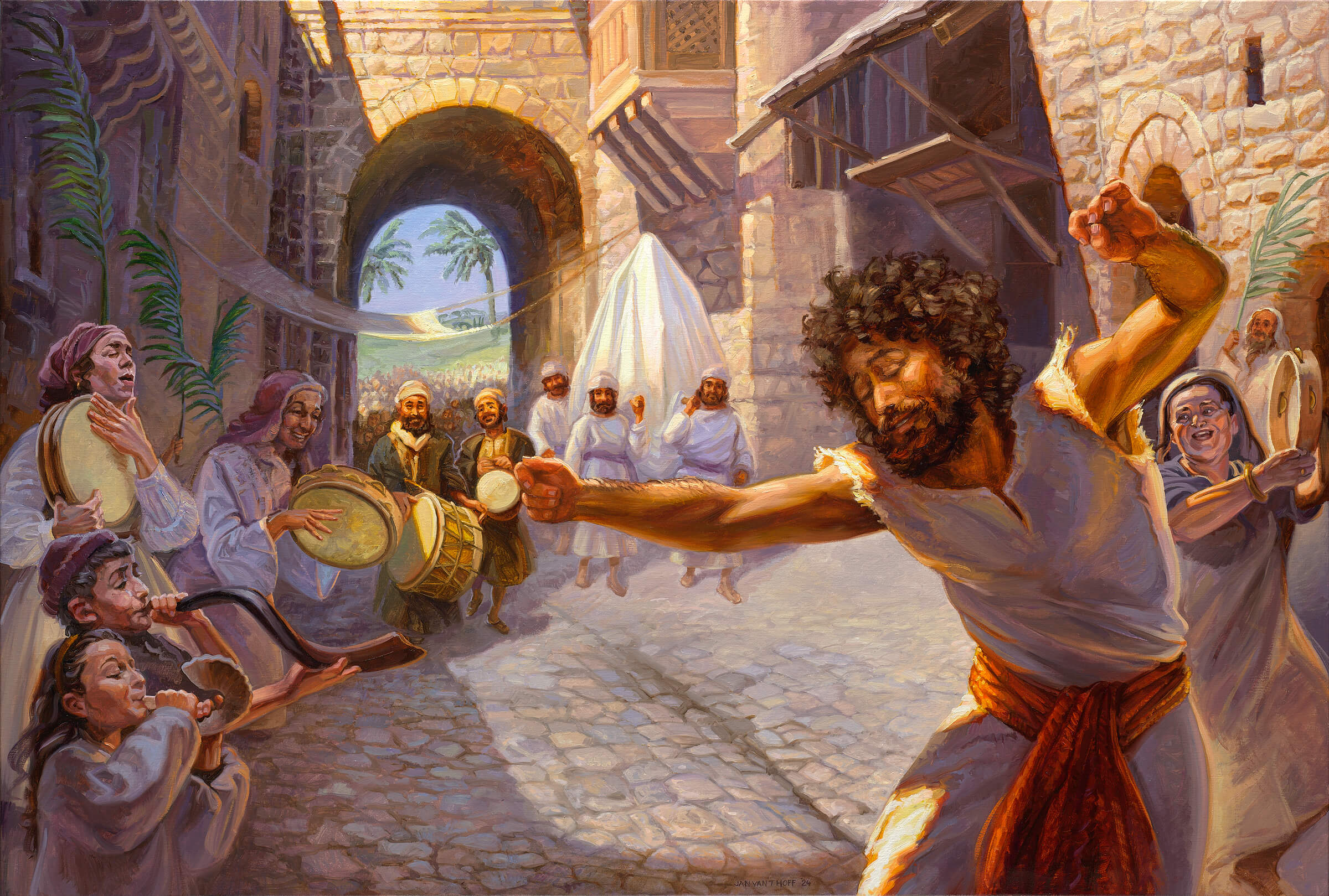 David lleva el arca a Jerusalén